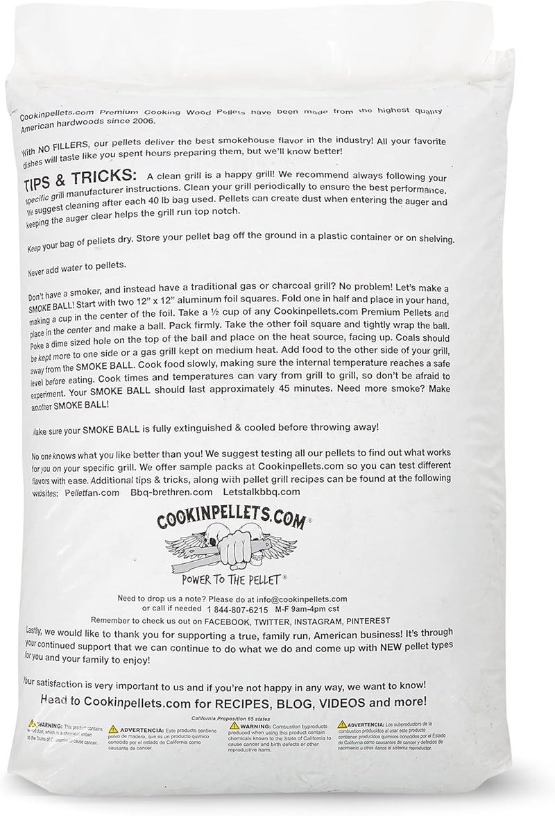 CookinPellets Black Cherry Smoker Smoking Hardwood Wood Pellets Bundle w/ Premium Hickory Grill Smoker Smoking Wood Pellets, 40 Lb Bags - Image 5
